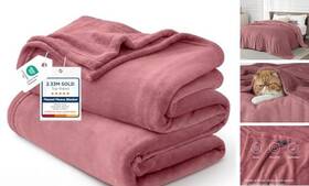 Us000024ptx Bedshe Gentlesoft Twin Xl Fleece Blanket Dorm Bedding 66 Inch X 90 Dusty Rose