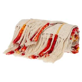 Beige Textured Woven Handloom Throw 606114636731 Fire And