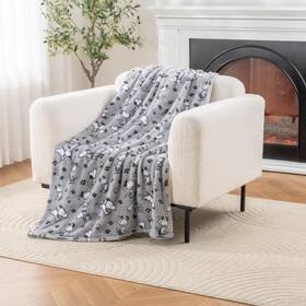 E3264-t9-ns8 Berkshire Blanket Peanuts Velvetloft Cute Character Snoopy Plush Thr