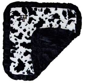 Bessie Barnie 636836490397 And Black Puma Ruffle/ Spotted Pony Luxury Ultra Plush Faux Fur