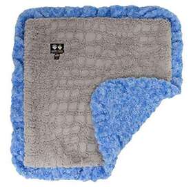 Bessie Barnie 638126975782 And Serenity Grey/ Blue Sky Luxury Ultra Plush Faux Fur Pet Dog