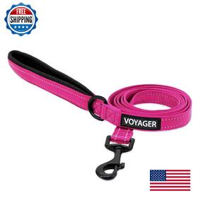 B0b1f5f3vr Best Pet Supplies Voyager Reflective Dog Leash/collar With Neoprene Handle -
