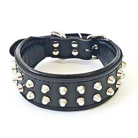 Bestia 654554668485 Inch Rocky Studded Dog Collar. Hand Made. French Bulldog To German Shepher