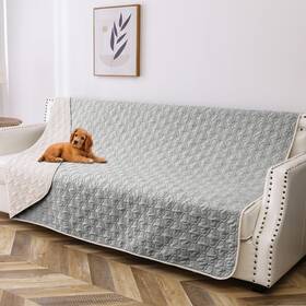 Bigbeer Hlgt-5282-lightgrey Cream Waterproof Dog Blanket Washable Pet Couch Covers For Dogs Sofa Bed Furnitur