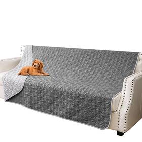 Bigbeer Hlgt-6882-lightgrey Darkgrey Waterproof Dog Blanket Washable Pet Couch Covers For Dogs Sofa Bed Furnitur