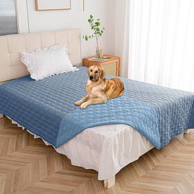 Bigbeer Hlgt-82102-lightblue Darkblue Waterproof Dog Blanket Washable Pet Couch Covers For Dogs Sofa Bed Furnitur