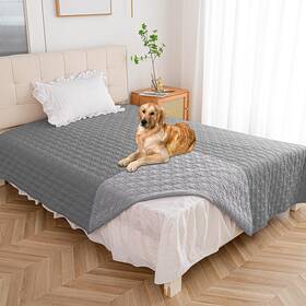 Bigbeer Hlgt-82102-lightgrey Darkgrey Waterproof Blanket For Bed Reversible Dog Couch Cover Pet Sofa Furniture Protec