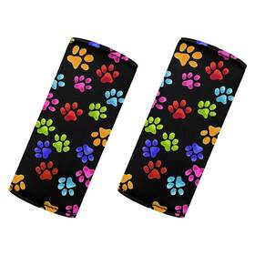 1-d096cz27-6 Bigcarjob Cute Paw Luggage Handle Wrap For Suitcase Set 2 Pcs Cartoon Pri