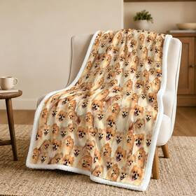 Blessliving Bbs07349166 Pomeranian Golden Throw 50 X 60 Inches 1