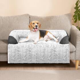 Yukbup23030108cgym Blunique Calming Dog Bed For Couch 35 X 31 Inch Removable Cover D... Fast Ship