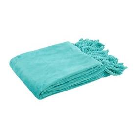 Bnfbraid02bb Bnf Home Braided Bed Couch Throw Blankets 60ftft X 80ftft Soft 60 Inch 80 Baltic Blue