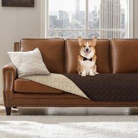 Abqx-coffeebeige3090 Boctopug Waterproof Dog Bed Cover - Couch For Pet Anti-slip Cat Mat Pad