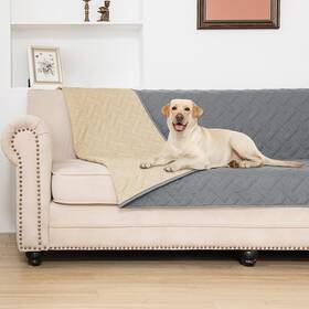 Beige-52x82 Boctopug Grey Dog Bed Cover For Pets Blankets Rug Pads Couch Protection Waterproof
