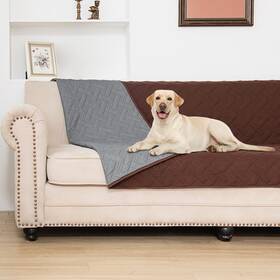 Brown-82x82 Boctopug Grey Waterproof Dog Bed Cover 82 In X Furniture Protector Soft And Durable