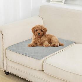Ivory-20x30 Boctopug Grey Dog Bed Cover For Pets Blankets Rug Pads Couch Protection Waterproof
