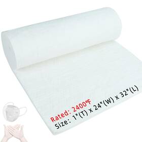 Cf003 Boke Young 32 Inch X24 X1 Thick Ceramic Fiber Blanket Fireproof Insulation Baffle 2400