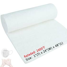 Cf008 Boke Young 48 Inch X24 X1 Thick Ceramic Fiber Blanket Fireproof Insulation Baffle 2400