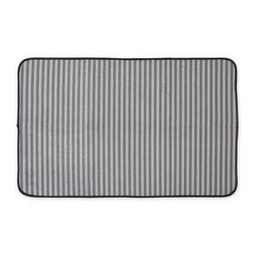 5531 Bone Dry Striped Pet Cage Mat X-large - 25 X 39 Gray Xl