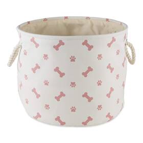 Camz12459 Bone Dry Pet Storage Collection Paw And Print Medium Round 12x15x15 R