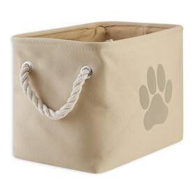 Camz38654 Bone Dry Pet Storage Collection Collapsible Bin Small Rectangle Taupe