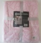 Bone Dry Pink Pet Blanket Embossed Dog Design 36 X 48 Free Shipping 072724417846