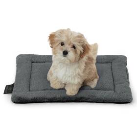 Psmd-bh21-dkgy Bowhaus Bh 20.8 Inch X 15 Machine-washable Fluffy Dog Bed For 24 Kennel Soft Crate Mat
