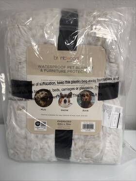 Brentwood 047218382672 Originals Oversized Waterproof Pet Blanket And Furniture Protector New