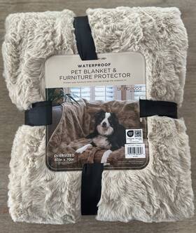 Brentwood Originals 047218382696 Oversized Waterproof Pet Blanket And Furniture Protector Bambi-mocha
