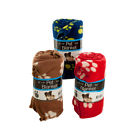 Bulk Buys Soft Fleece Paw Print Pet Blanket Pack Of 3 731015219810