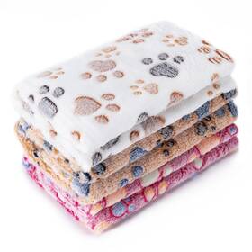 69d929f9cbcdb7a99d85b36f Cadono 1 Pack 3 Blankets Super Soft Fluffy Premium Fleece Pet Blanket Flannel Paw