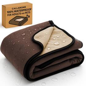 Callarome 749460442912 Waterproof Blanket 50 In X 60 Soft Reversible Pet Protector For Couch
