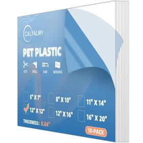 Calpalmy 687368343088 10 Pack Of 12x12 Inch Pet Sheet/plexiglass Panels 0.04 Thick Use For C