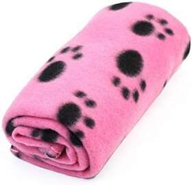 Sha-4358 Camybb Sharing Star 1 Piece Cute Soft Puppy Blanket Paw Prints Pet Cushion