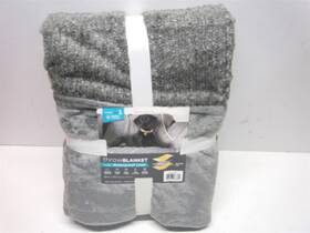 Canine Creations 086268038894 60 Inch X 70 Gray Throw Blanket With Waterproof Liner
