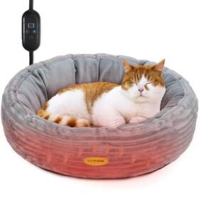 Cam-us19076hch Canmil Heated Cat Bed For Indoor Cats 20 Electric Pet War