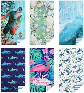 Cpmb6pk-mura Casa Platino 6 Pack Beach Towels Oversized Extra Large 71 Inch X32 Quick Dry
