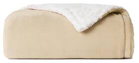 32603 Casual Living Sherpa Full/queen Blanket Plush Fuzzy Cozy Fleece Bed F
