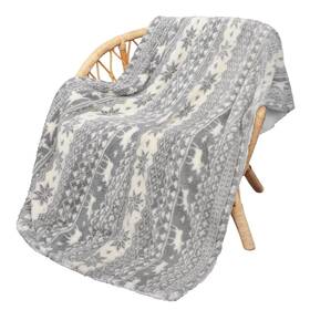 1ctbf390gy Catalonia Grey Sherpa Throw Blanket Super Soft Warm Fuzzy Comfy Snowflake Blankets Re