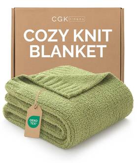 Cgk Unlimited 056794243623 Sage Throw Blanket - Super Soft For Couch Bed Sofa Chair Lightweig