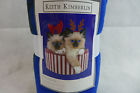 Christmas Throw Kieth Kimberlin 50 X 60 Cats Kittens With Antlers Hat Keith Blue New 000030541009