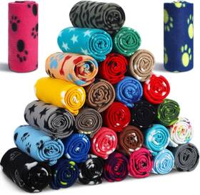 Chumia-174 Chumia 445002131117 28 Pieces Puppy Blanket Bulk Small Fleece Pet For Dogs Kitt