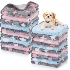 Yr-chumia-2639 Chumia 40 Pcs Puppy Blankets For Small Dog Pet Bulk Fleece Soft Fluffy Washable