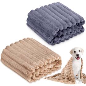 Yr-chumia-2661 Chumia 2 Pack Flannel Blankets For Pets Plush Washable Cats Couch Prot
