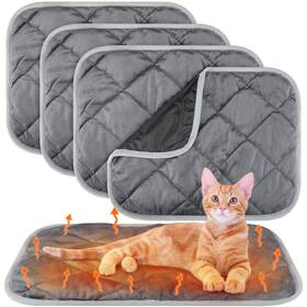 Ken-clysee-0078 Clysee 4 Pack Self Heating Cat Pad Warming Dog Mat Reflects Body Heat... Fast Ship