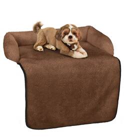 8703w Collections Etc Sherpa Pet Couch Cover Ivory