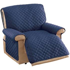 Collections Etc Shbd190772 Ultra Reversible Furniture Cover Protector Navy/blue Jumbo Re