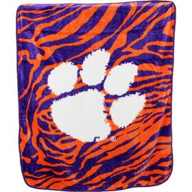 College Covers 842141048837 Clemson Tigers Raschel Throw Blanket 60 In By 50