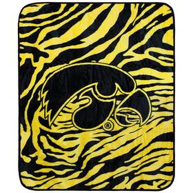 College Covers 842141048882 Iowa Hawkeyes Raschel Throw Blanket 60 In By 50