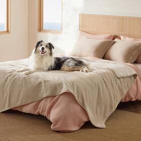 Comfy Pet 313039868849 Waterproof Blanket For Bed - Sherpa Fleece Dog Blankets Large