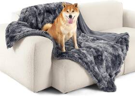 Comfy Pet 313110435403 Waterproof Dog Blanket Large Couch Protector Washable Soft Faux Fur 40x50 Inch
